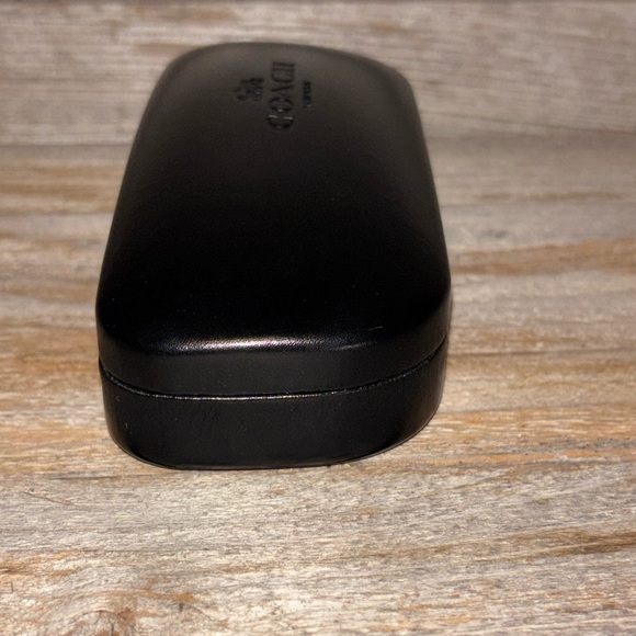 Coach New York Eyeglass Hard Clam Shell Case Black - Picture 3 of 10